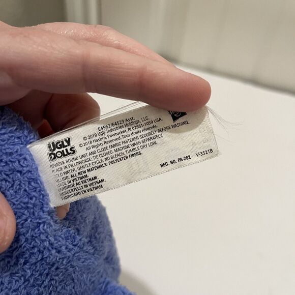 Hasbro Ugly Dolls Blue Dog Talking 9 inch Plush Stuffed Animal Toy NOT WORKING - Picture 10 of 10